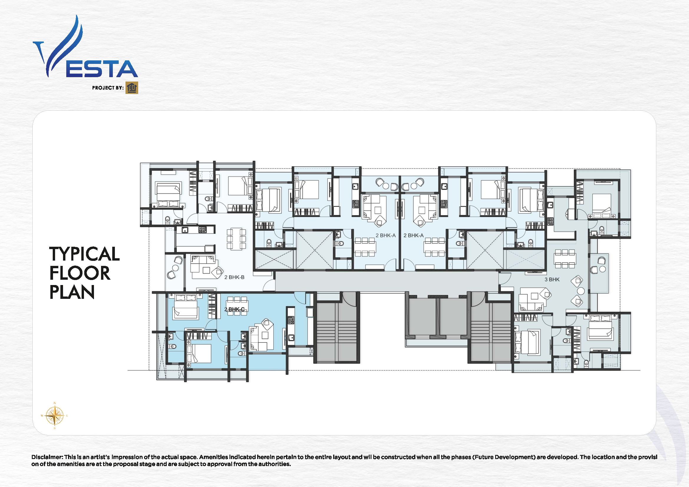 2 BHK Floor Plan La Vesta Nerul